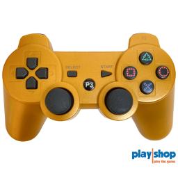 Guld PS3 controller trådløs til Playstation 3 - set forfra