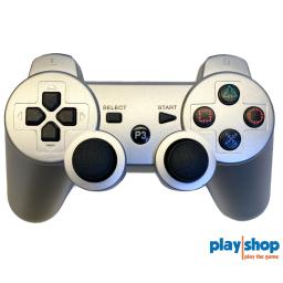 Sølv PS3 controller trådløs til Playstation 3 - set forfra