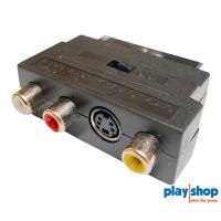 Scart adapter med switch