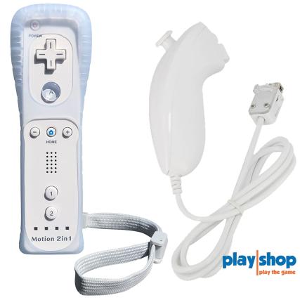 Nintendo Wii Motion Plus + Nunchuck Controller - Hvid