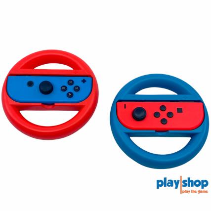 Switch Racing Wheel - Neon blå - Neon rød- Rat 2 stk - Nintendo Switch