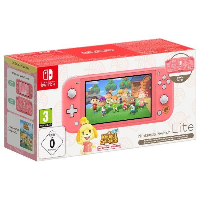 Nintendo Switch Lite - Animal Crossing: New Horizons Isabelle Aloha Edition