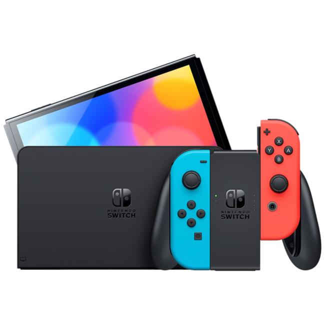 Nintendo Switch OLED Model - Neon Red/Neon Blue