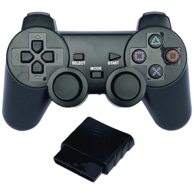 Trådløs ps2 Controller - Sort - Playstation 2