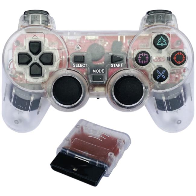 Trådløs ps2 Controller - Gennemsigtigt - Playstation 2