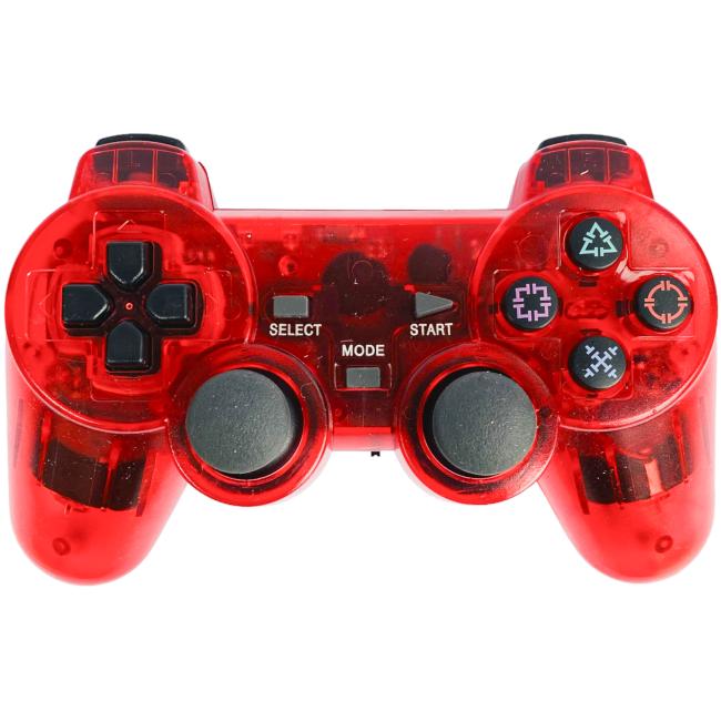 Trådløs ps2 Controller - Rød - Playstation 2