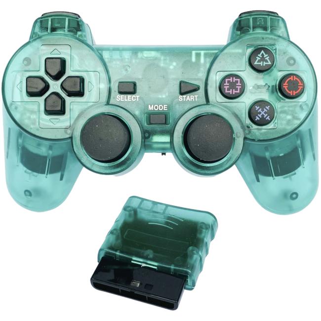Trådløs ps2 Controller - Grøn - Playstation 2