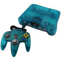 Ice Blue Nintendo 64 konsol - Funtastic Color - N64