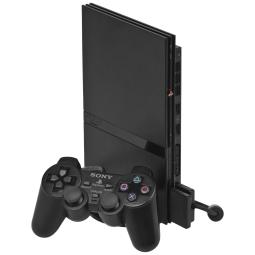 Playstation 2 - Slim edition - Black - PS2 konsol pakke