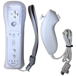 Wii Motion Plus Controller + Nunchuck - Hvid - Original Nintendo Wii