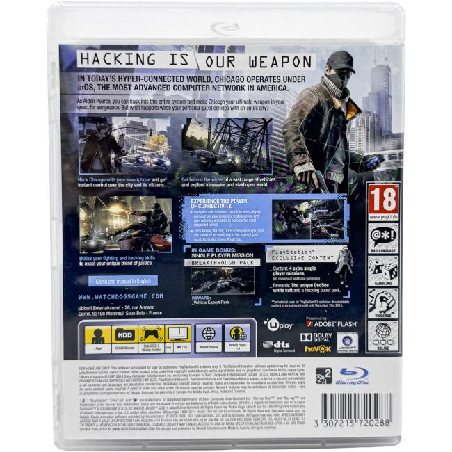 Watch Dogs - Playstation 3 - PS3
