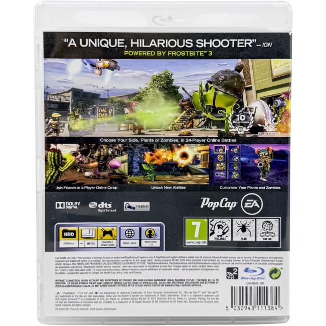 Plants vs. Zombies: Garden Warfare - Playstation 3 - PS3