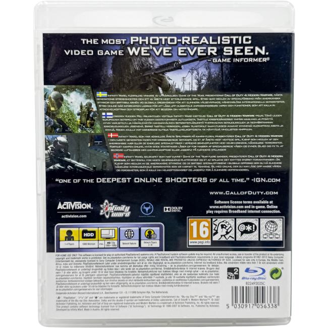 Call of Duty 4: Modern Warfare - Playstation 3 - PS3
