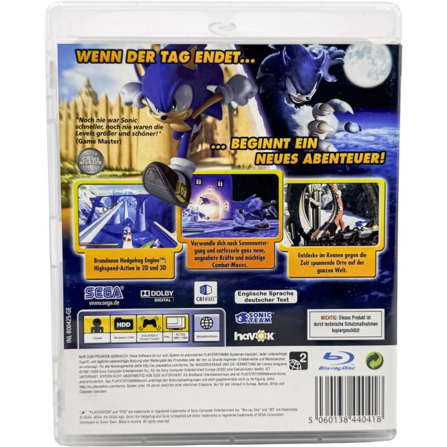 Sonic Unleashed - Playstation 3 - PS3