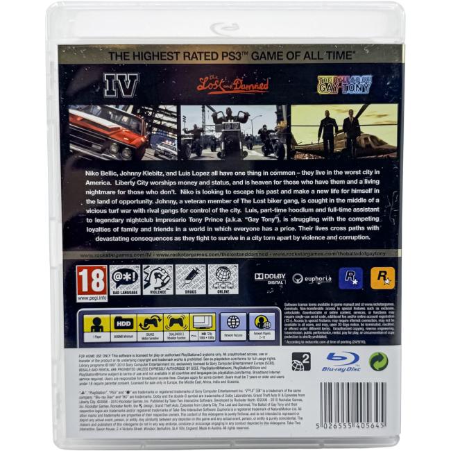 Grand Theft Auto IV Complete Edition & Episodes from Liberty City - Playstation 3 - PS3