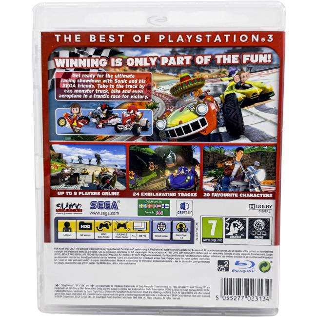 Sonic & SEGA All-Stars Racing - Essentials - Playstation 3 - PS3