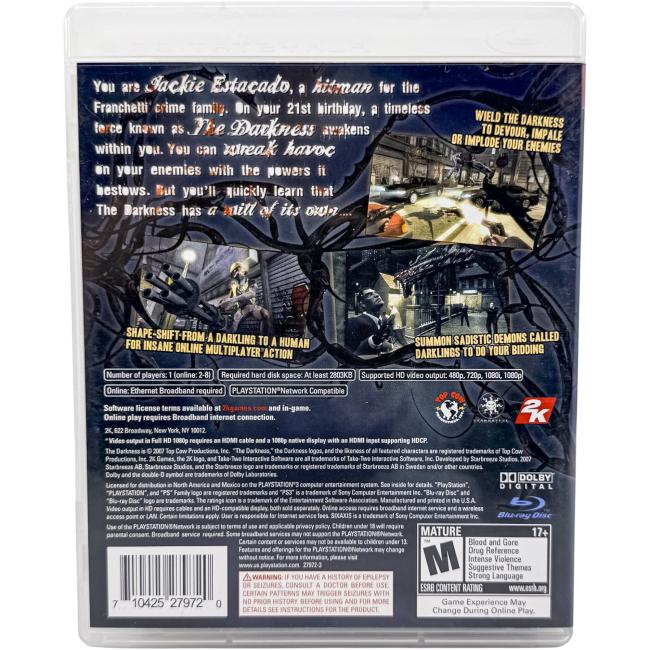 The Darkness - Playstation 3 - PS3