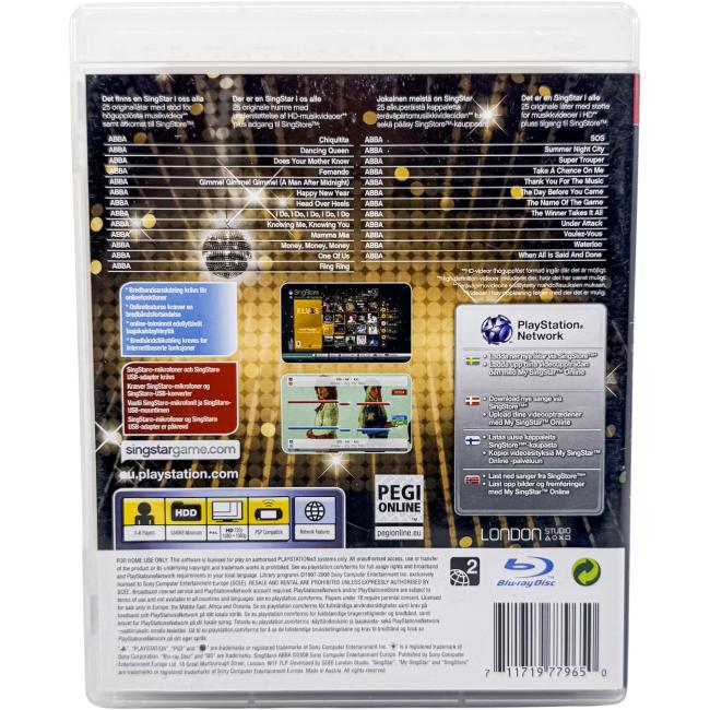 SingStar Abba - Playstation 3 - PS3