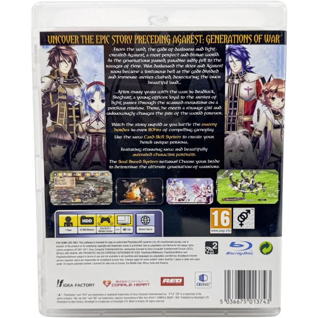 Agarest: Generations of War Zero - Playstation 3 - PS3