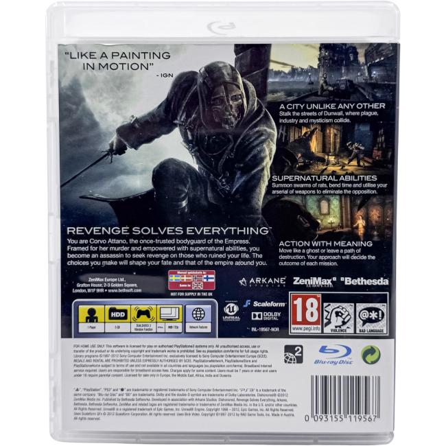 Dishonored - Playstation 3 - PS3