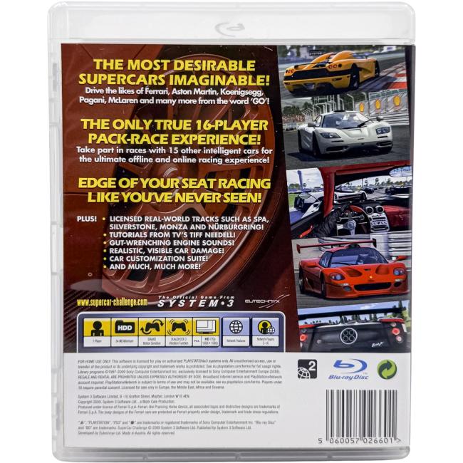 Supercar Challenge - Playstation 3 - PS3