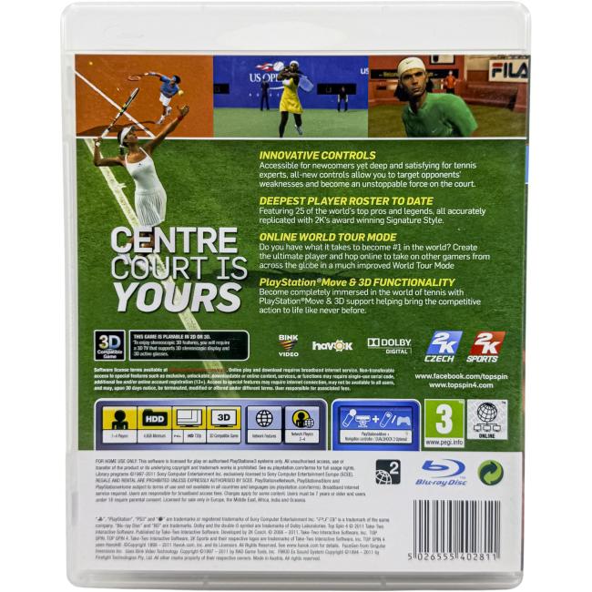 Topspin 4 - Playstation 3 - PS3