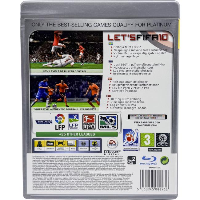 FIFA 10 - Playstation 3 - Platinum - PS3