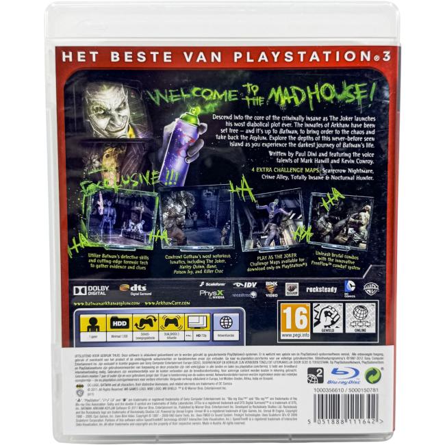 Batman: Arkham Asylum – Game of the Year Edition - Essentials - Playstation 3 - PS3