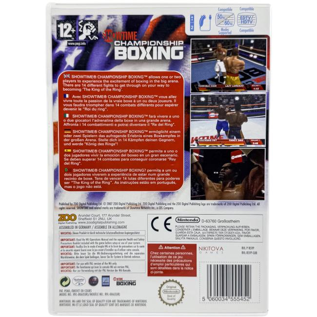 Showtime Championship Boxing - Nintendo Wii
