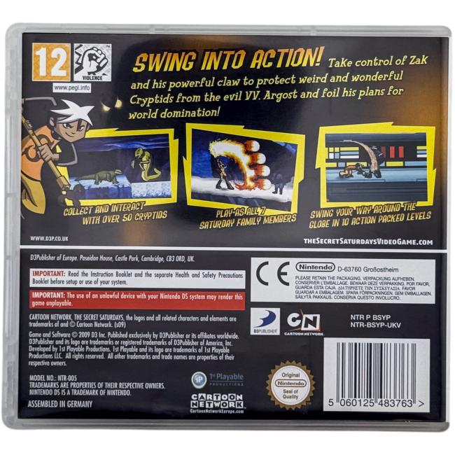 Secret Saturdays: Beasts of the 5th Sun - Nintendo DS