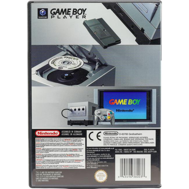 Bagsiden af Game Boy Player Start-Up Disc til Nintendo GameCube