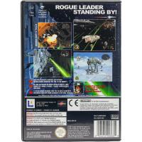 Bagsiden af Star Wars Rogue Leader: Rogue Squadron II til Nintendo GameCube
